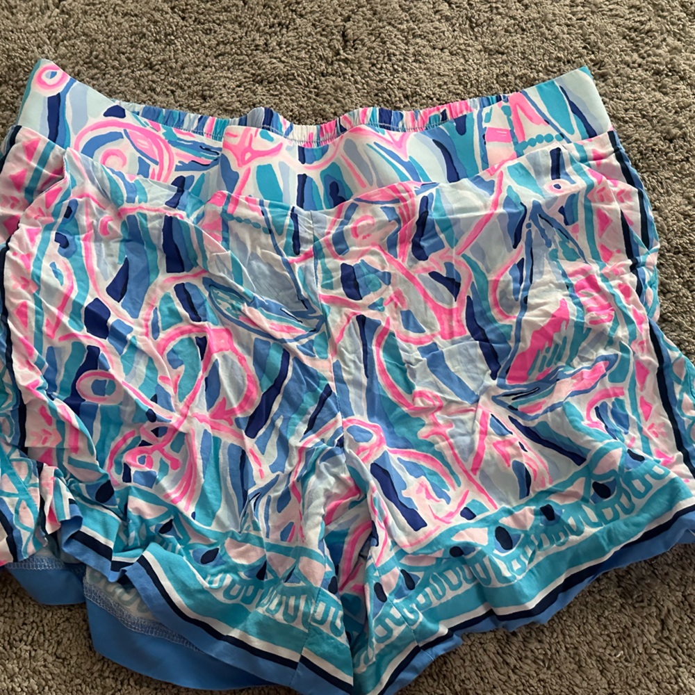 Lilly Pulitzer Pink and Blue Patterned Shorts